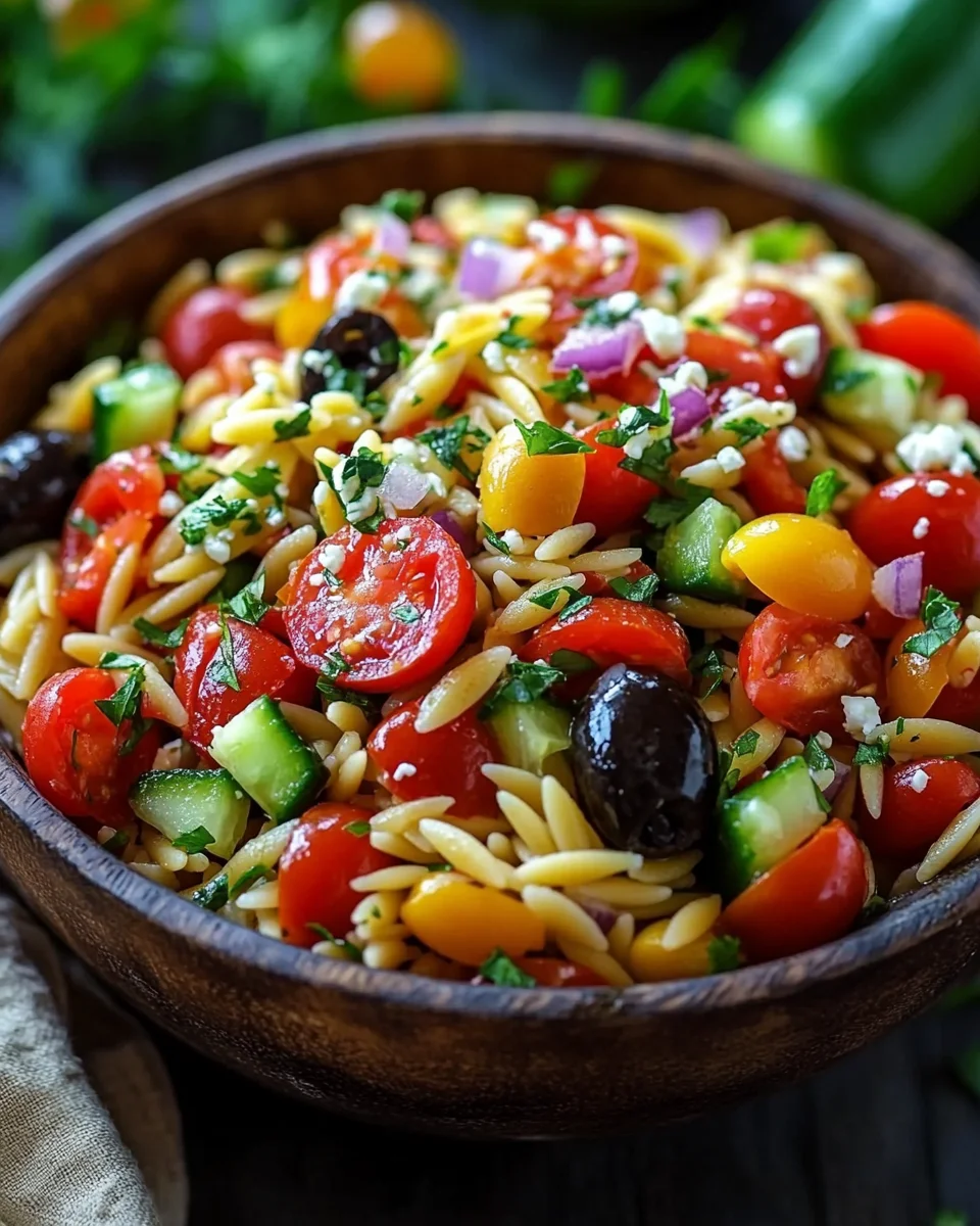 Mediterraner Orzo Salat