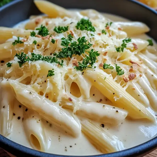 Nudeln in Käse Sahne Soße