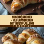 Nusshörnchen - Hefehörnchen mit Nussfüllung 24 Pinterest Hidden Image