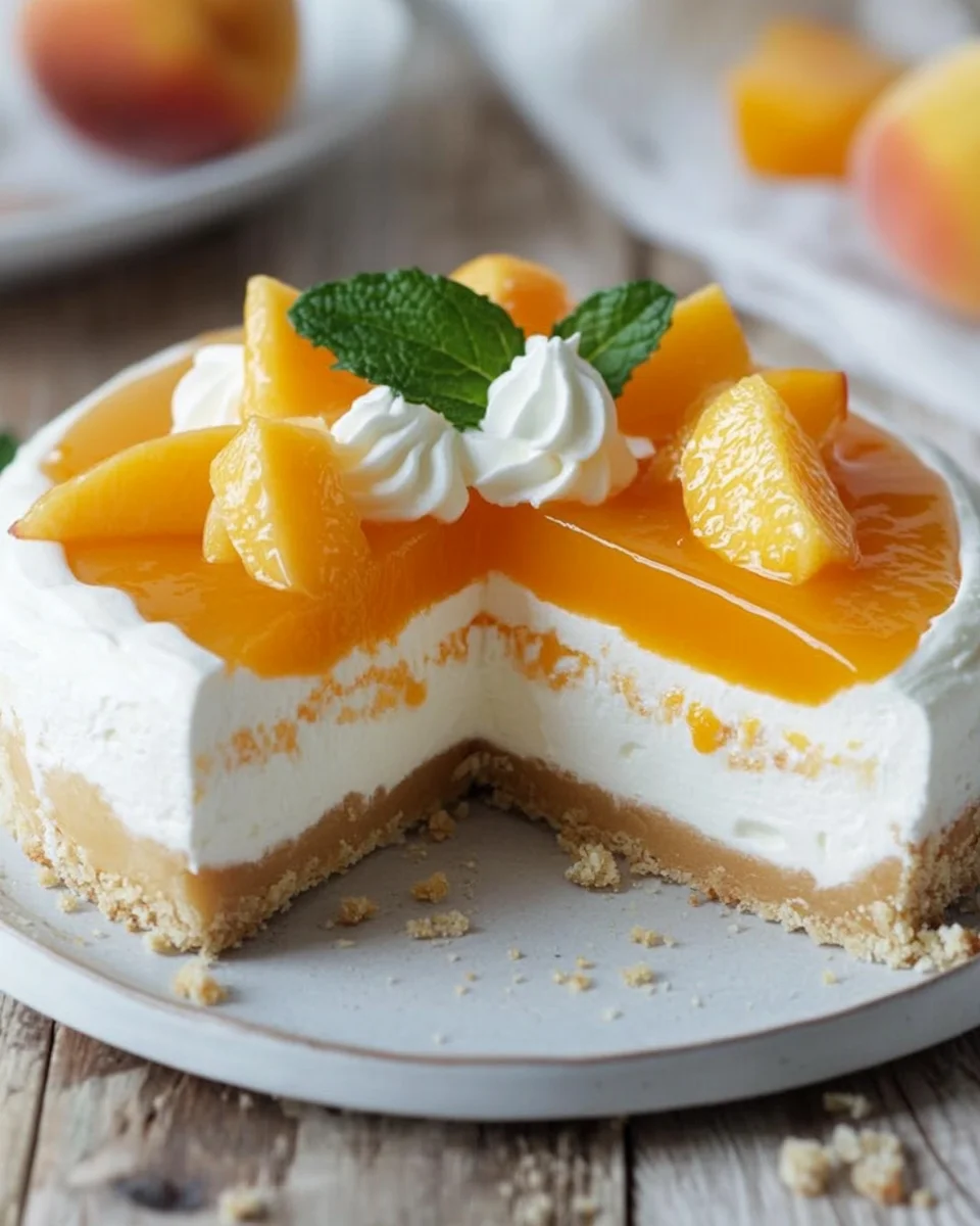 Pfirsich Maracuja Torte ohne Backen 21 Pfirsich