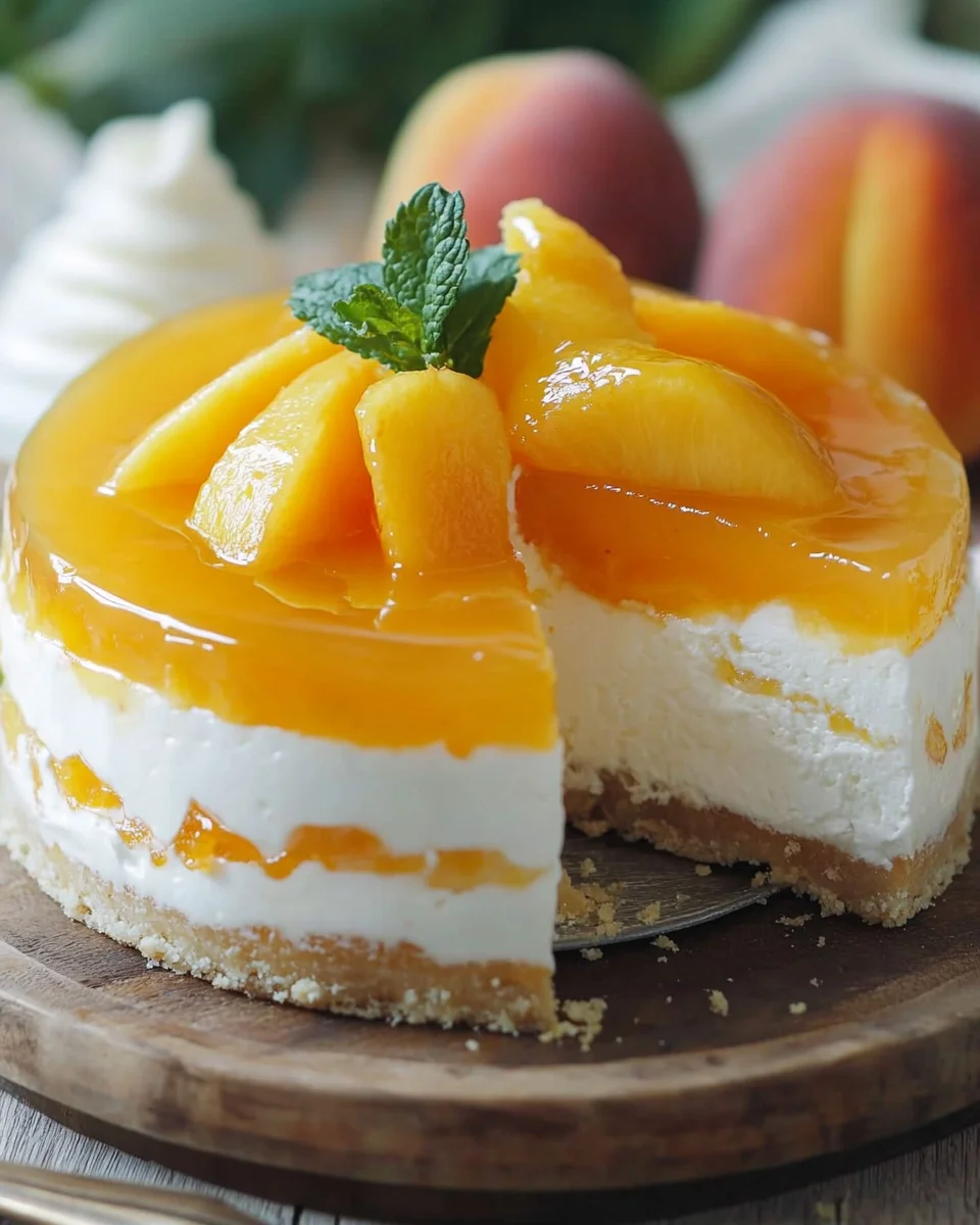 Pfirsich Maracuja Torte ohne Backen 23 Pfirsich Maracuja Torte ohne Backen