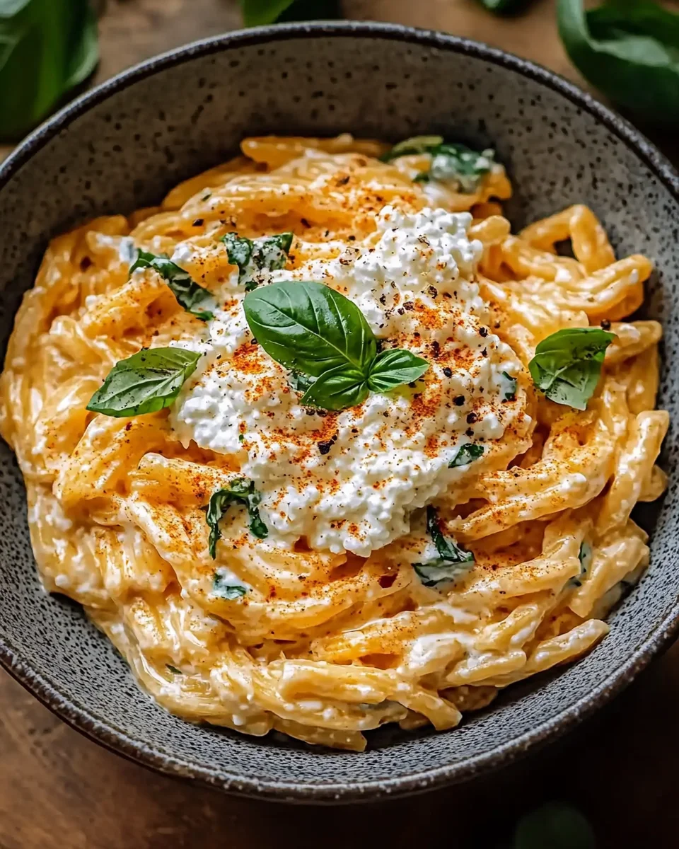 Protein Nudeln mit Hüttenkäse 18 Protein