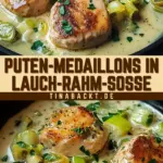 Puten-Medaillons in Lauch-Rahm-Soße 17 Pinterest Hidden Image