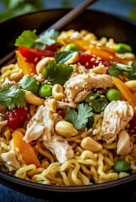 Ramen-Chinesischer Hähnchensalat