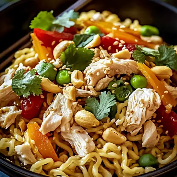 Ramen-Chinesischer Hähnchensalat