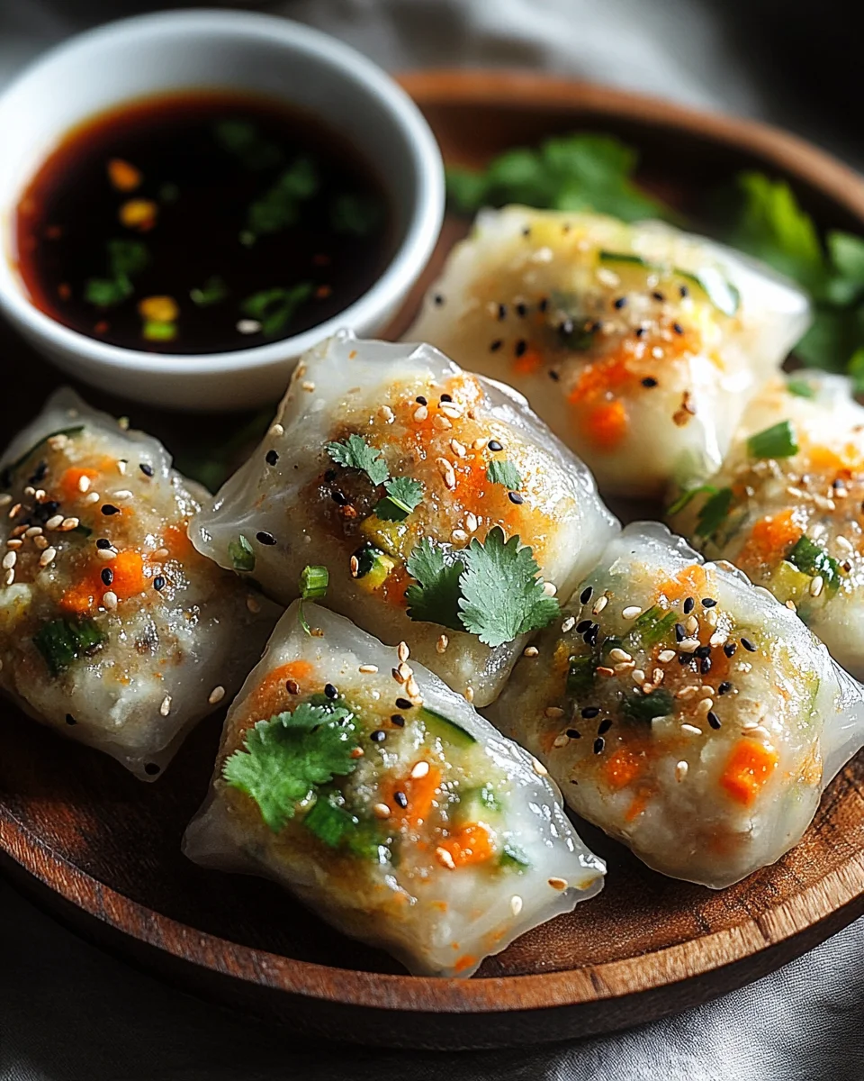 Reispapierknödel mit Gemüsefüllung 23 Reispapierknödel