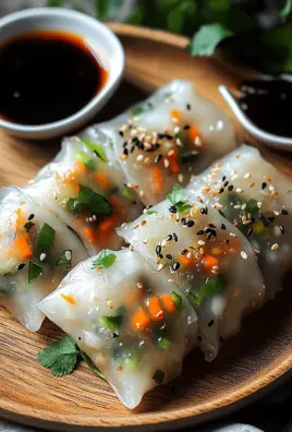 Reispapierknödel mit Gemüsefüllung 21 Reispapierknödel mit Gemüsefüllung