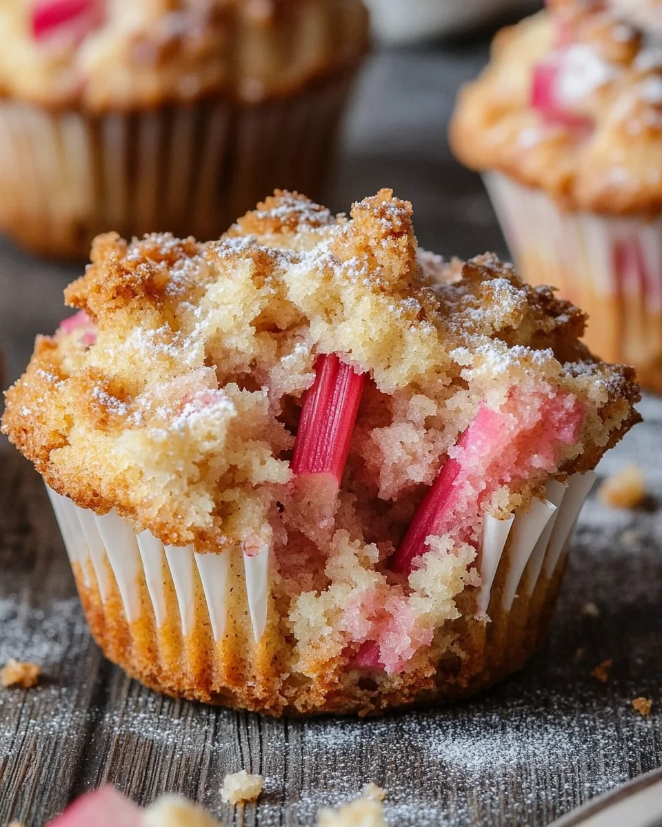Rhabarber-Muffins mit Vanillestreuseln 23 Rhabarber-Muffins