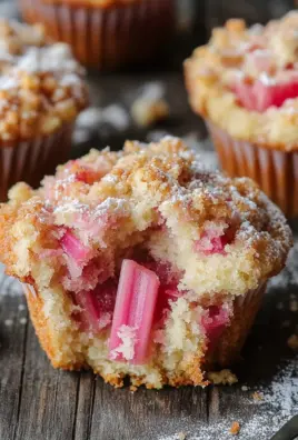 Rhabarber-Muffins mit Vanillestreuseln 22 Rhabarber-Muffins mit Vanillestreuseln