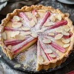 Rhabarber Tarte mit Mandelcreme - Rhabarber Frangipane Tarte