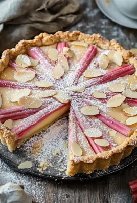 Rhabarber Tarte mit Mandelcreme - Rhabarber Frangipane Tarte 25 Rhabarber Tarte mit Mandelcreme - Rhabarber Frangipane Tarte