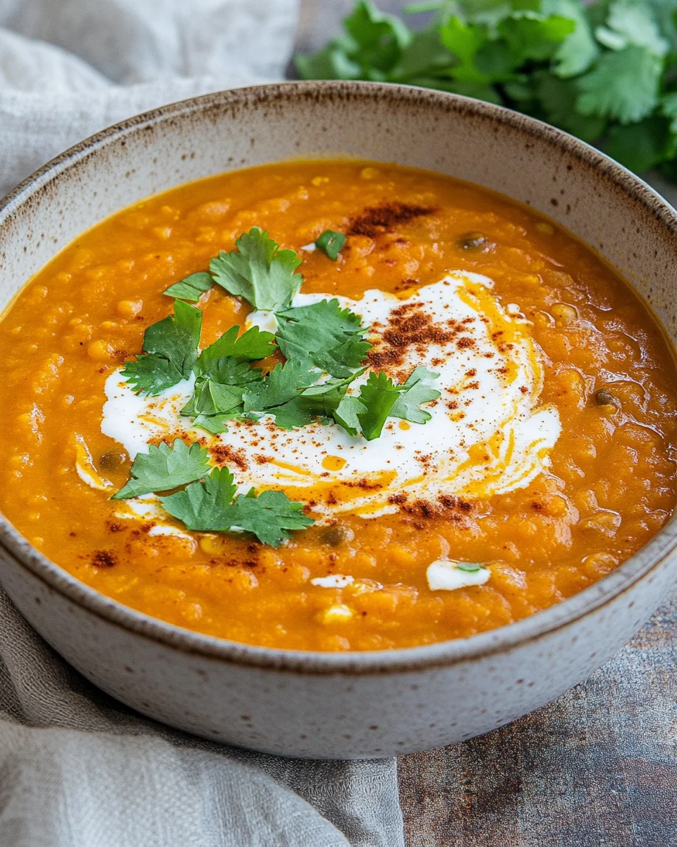 Rote Linsensuppe mit Süßkartoffeln 18 Rote