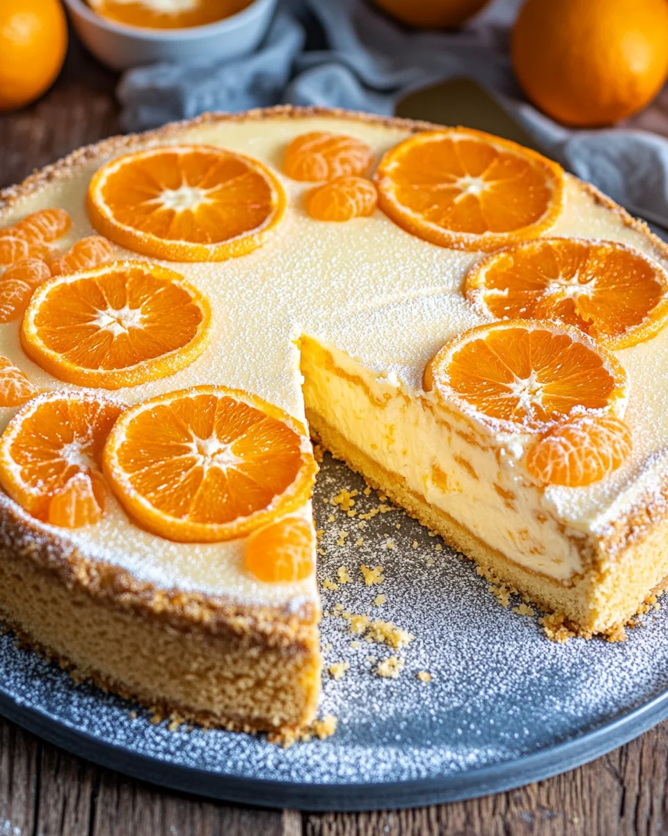 Schmandkuchen mit Mandarinen oder Faule Weiber Kuchen 26 Schmandkuchen