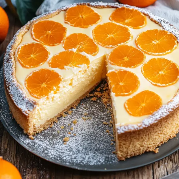 Schmandkuchen mit Mandarinen oder Faule Weiber Kuchen