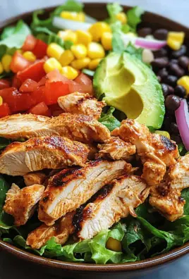 Schneller Southwest-Hähnchensalat