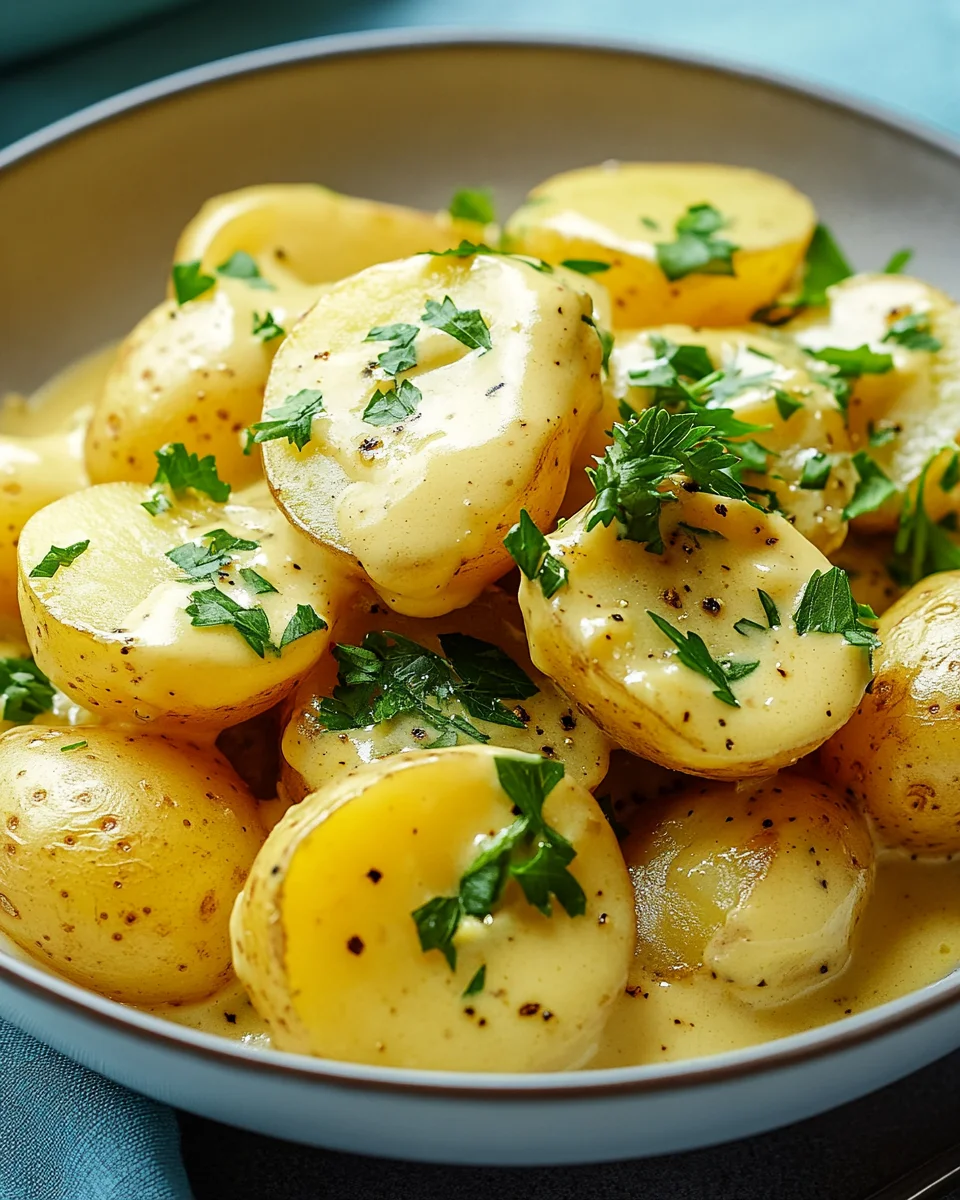 Senfsauce mit Salzkartoffeln 20 Senfsauce