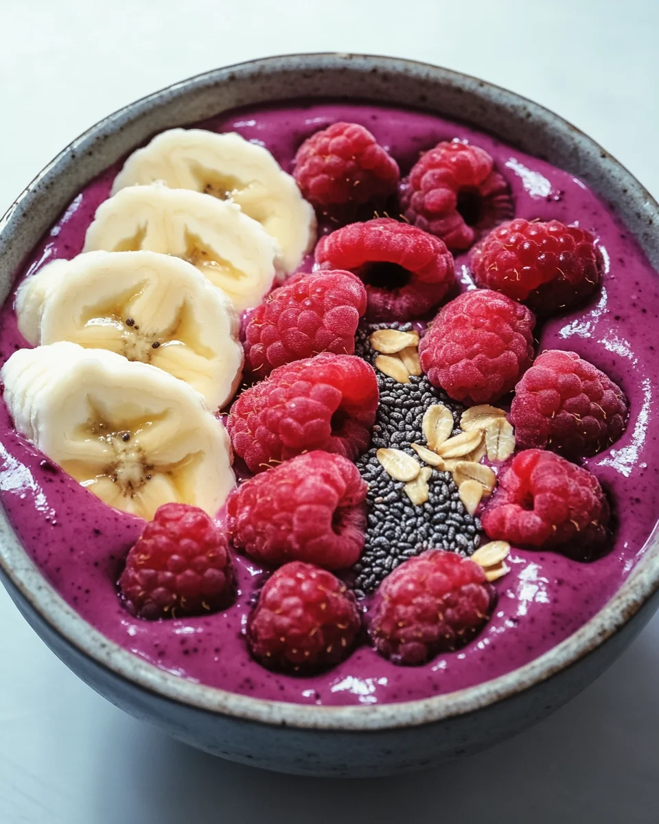 Smoothie Bowl mit Beeren (kalorienarm) 17 Smoothie