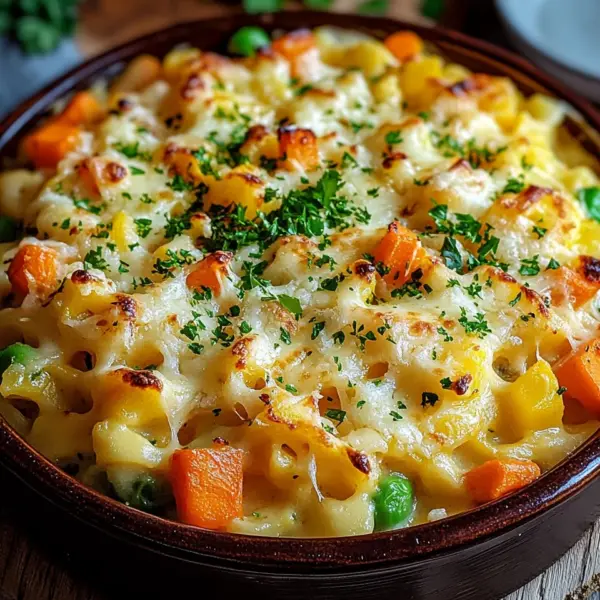Spätzleauflauf mit Gemüse
