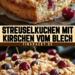 Streuselkuchen mit Kirschen vom Blech 26 Pinterest Hidden Image
