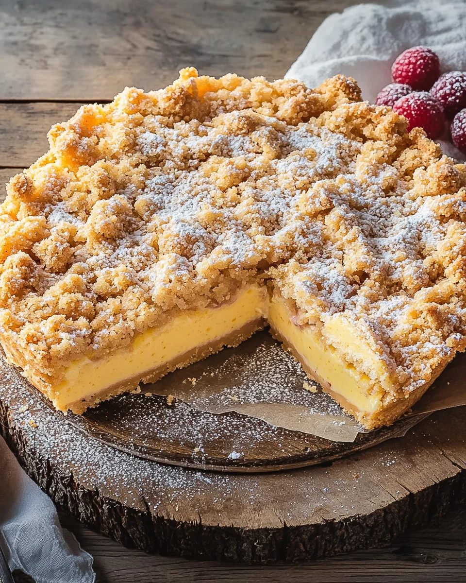 Streuselkuchen mit Pudding 25 Streuselkuchen mit Pudding