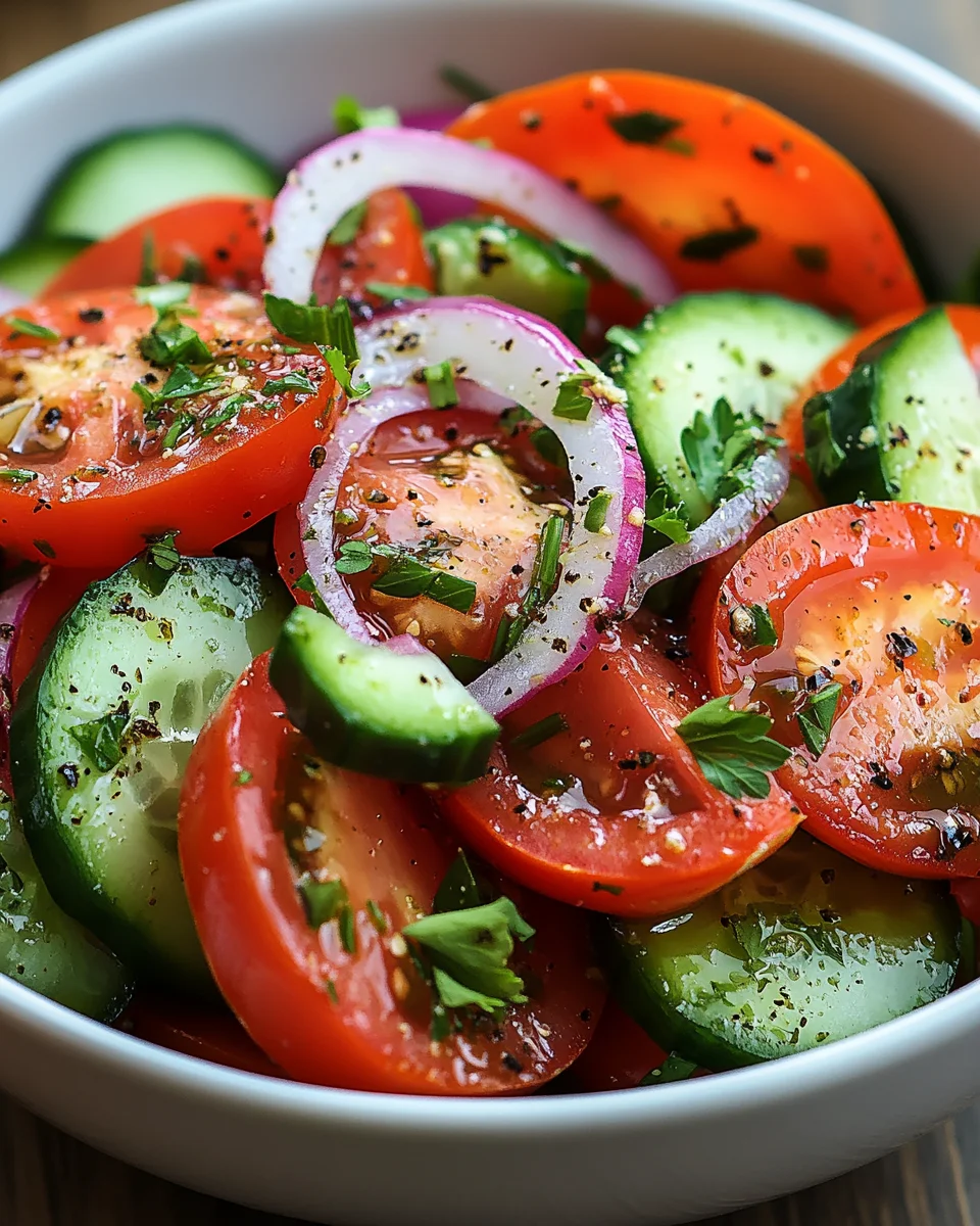Tomaten-Gurken-Salat 18 Tomaten-Gurken-Salat