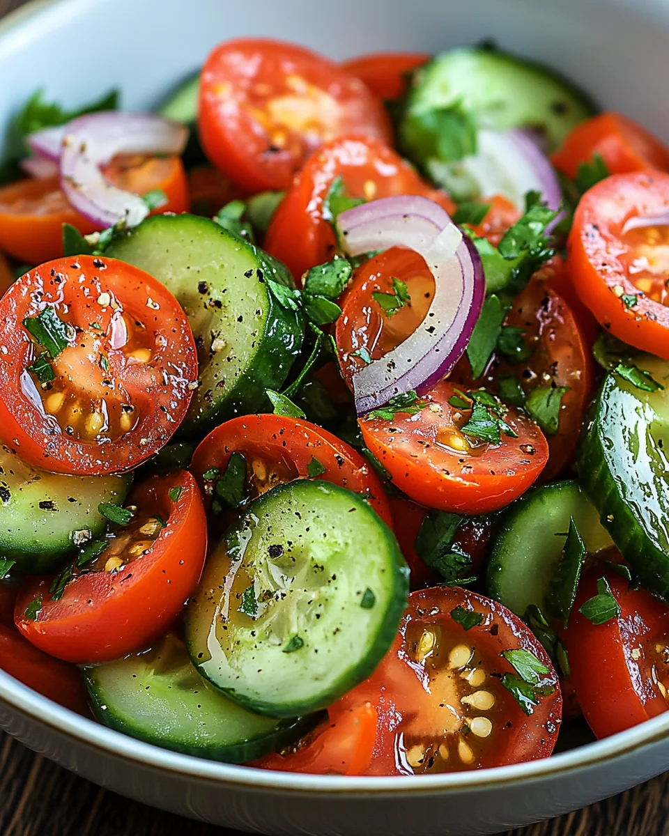 Tomaten-Gurken-Salat