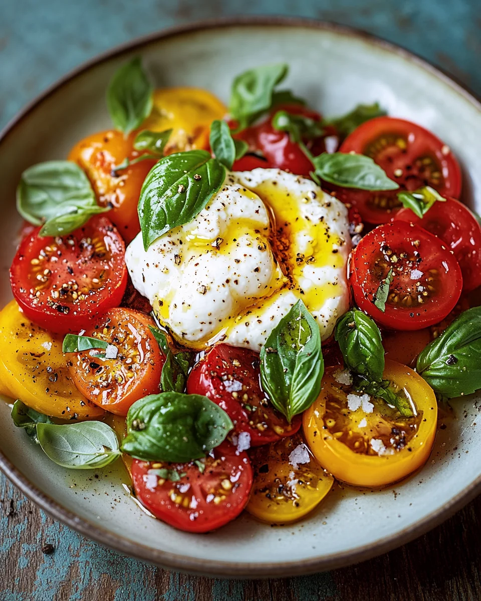 Tomatensalat mit Burrata