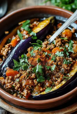 Türkische Auberginen-Hackfleisch-Pfanne