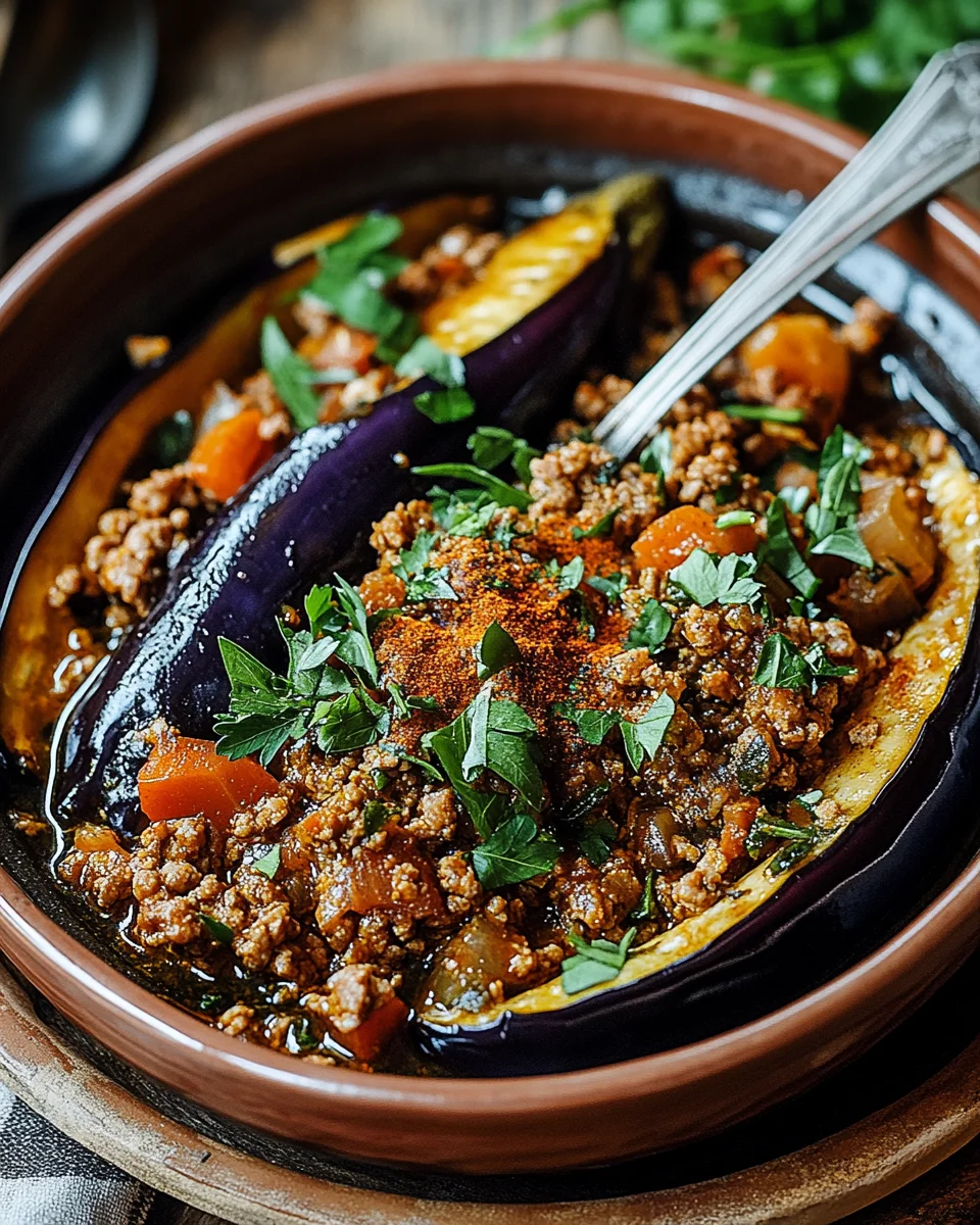 T&uuml;rkische Auberginen-Hackfleisch-Pfanne