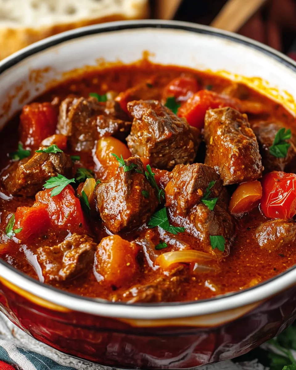 Ungarisches Paprika-Gulasch Rezept