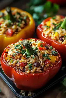 Vegetarische Gefüllte Paprika mit Reis 24 Vegetarische Gefüllte Paprika mit Reis