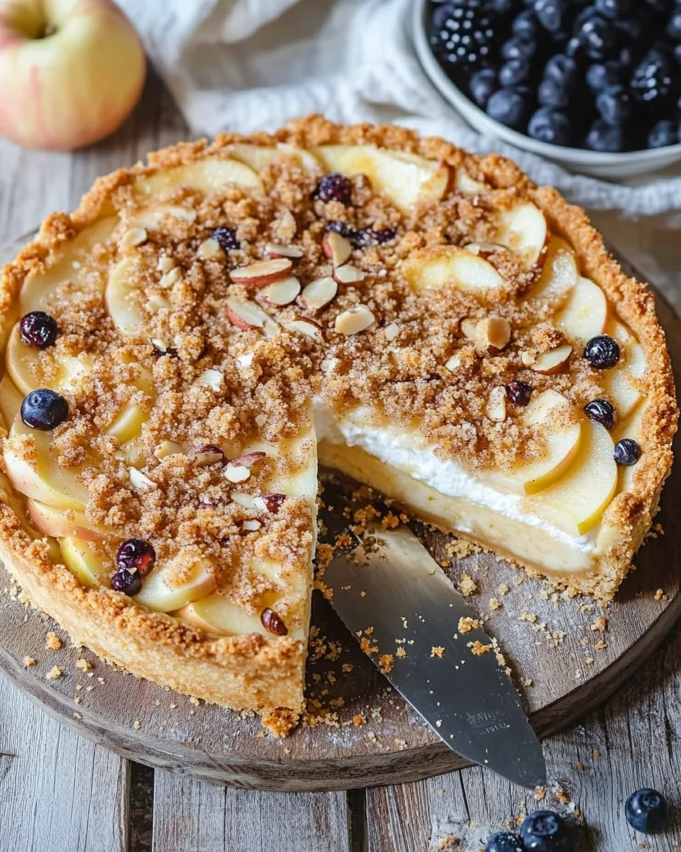 Würziger Bratapfel-Käsekuchen mit Zimtstreuseln 33 Würziger