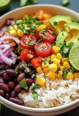 Bunte Burrito-Bowl