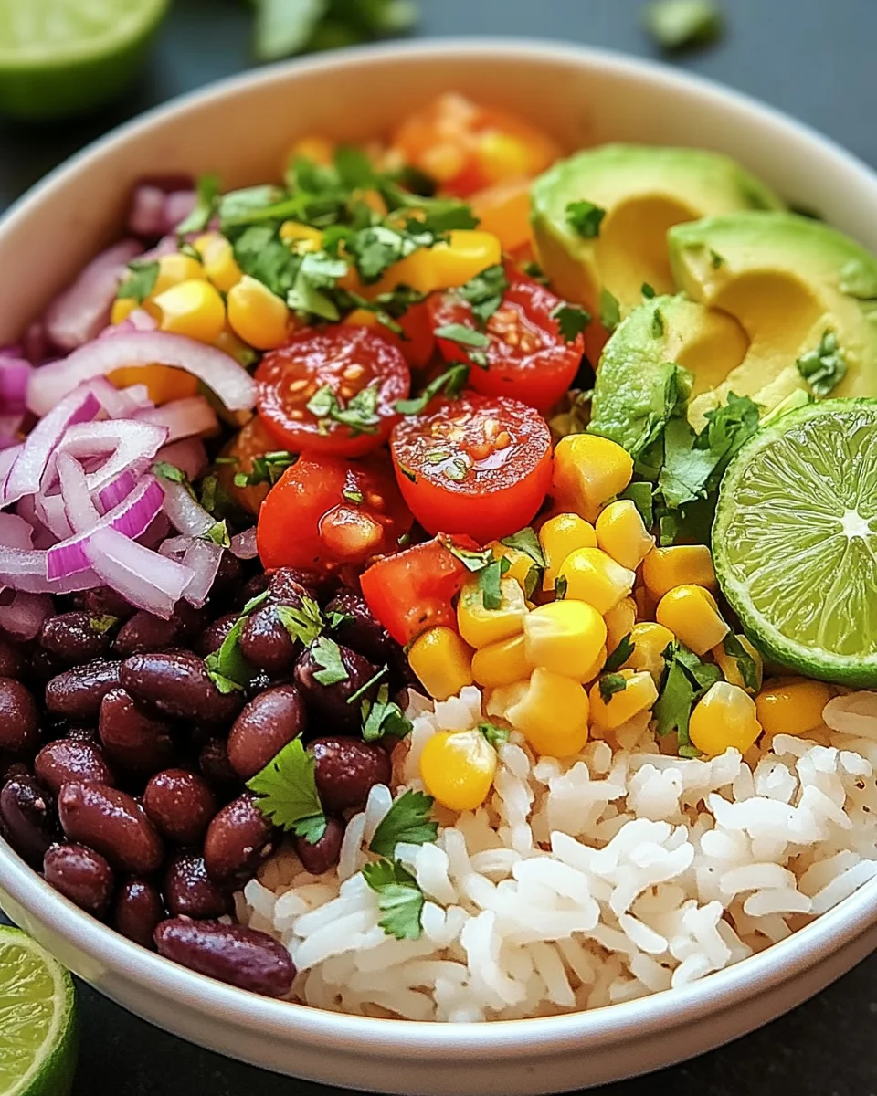 Bunte Burrito-Bowl