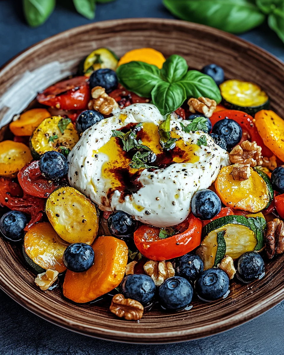 Burrata-Salat mit Ofengemüse und Blaubeeren 23 Burrata-Salat