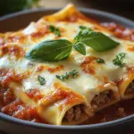 Cannelloni mit Rindfleisch und K&auml;se