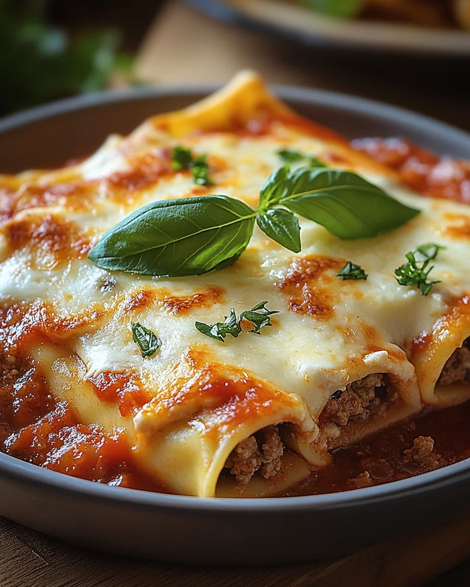 Cannelloni mit Rindfleisch und Käse 21 Cannelloni mit Rindfleisch und Käse