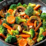 Champignon-Brokkoli-Karotten-Pfanne