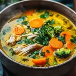 Entz&uuml;ndungshemmende Kurkuma-H&uuml;hnersuppe