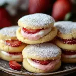 Erdbeer-K&auml;sekuchen-Kekse