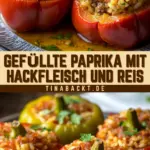 Gefüllte Paprika mit Hackfleisch und Reis 19 Pinterest Hidden Image