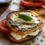 Gegrilltes Mozzarella-Sandwich