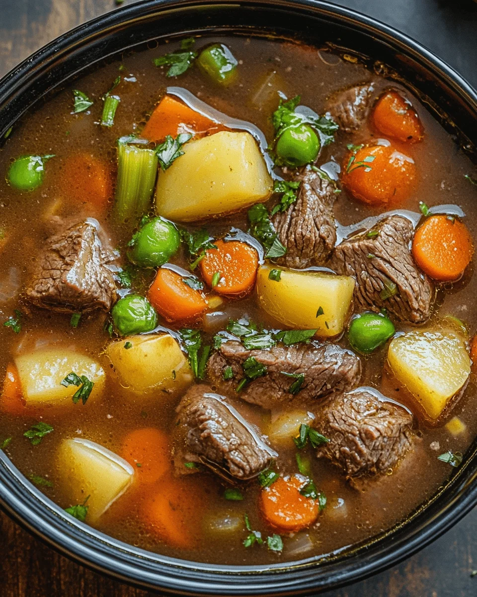 Gemüse Rindfleisch Suppe 28 Gemüse