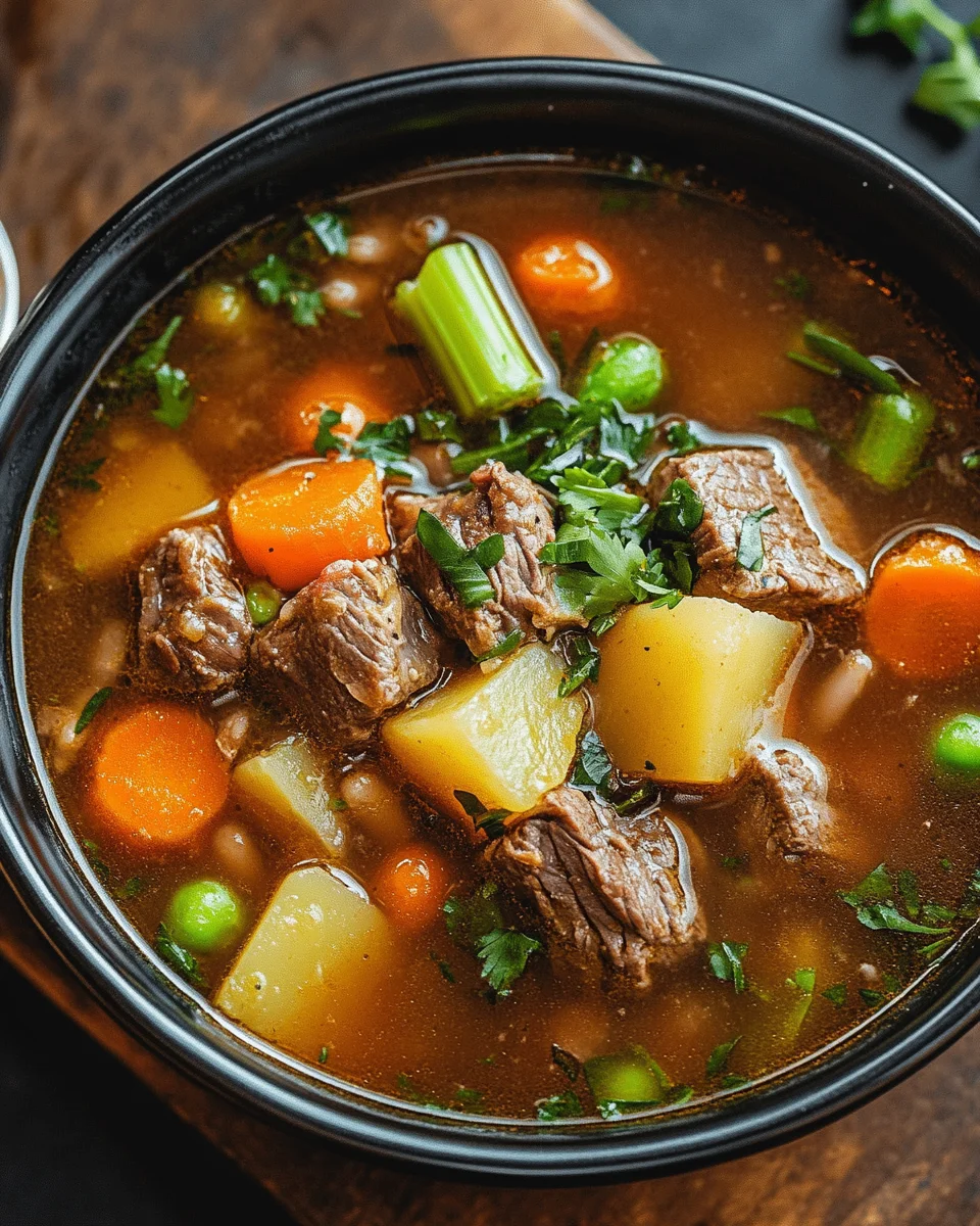 Gemüse Rindfleisch Suppe