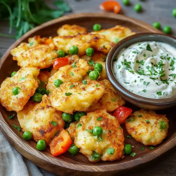 Gemüseschmarrn mit Kräuterdip