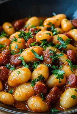 Gnocchi mit Chorizo und cremiger Harissa-Sauce