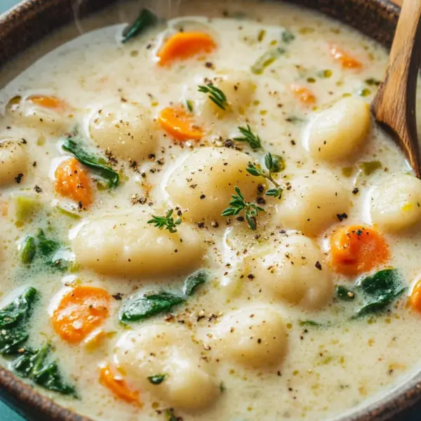 Hähnchen-Gnocchi-Suppe