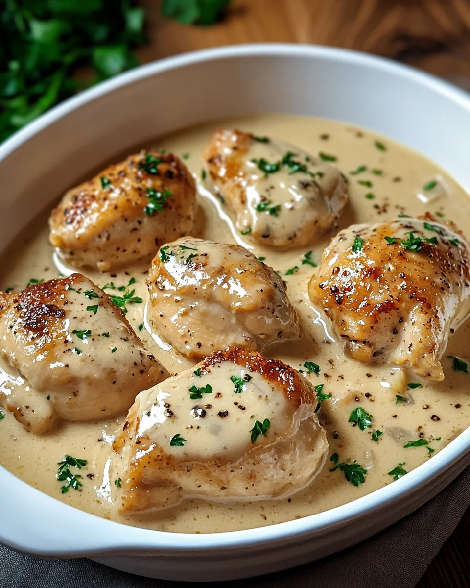 Hähnchen in Frischkäsesauce