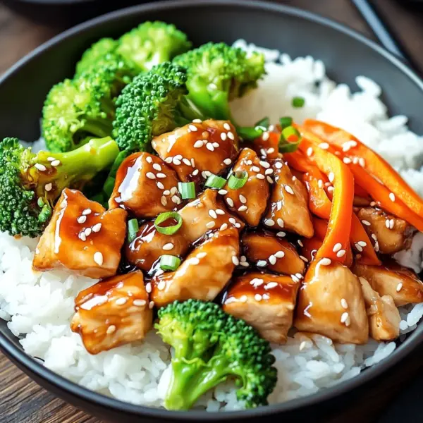 Hähnchen-Teriyaki mit Brokkoli und Reis