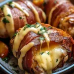 H&auml;hnchenfilet im Speckmantel mit K&auml;sef&uuml;llung